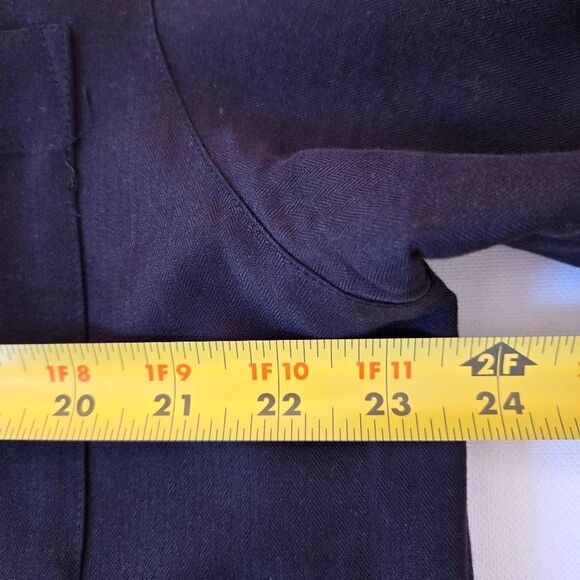 Hook & Tackle Mens Short Sleeve Embroidered Button-up Shirt Black Large - Picture 8 of 15